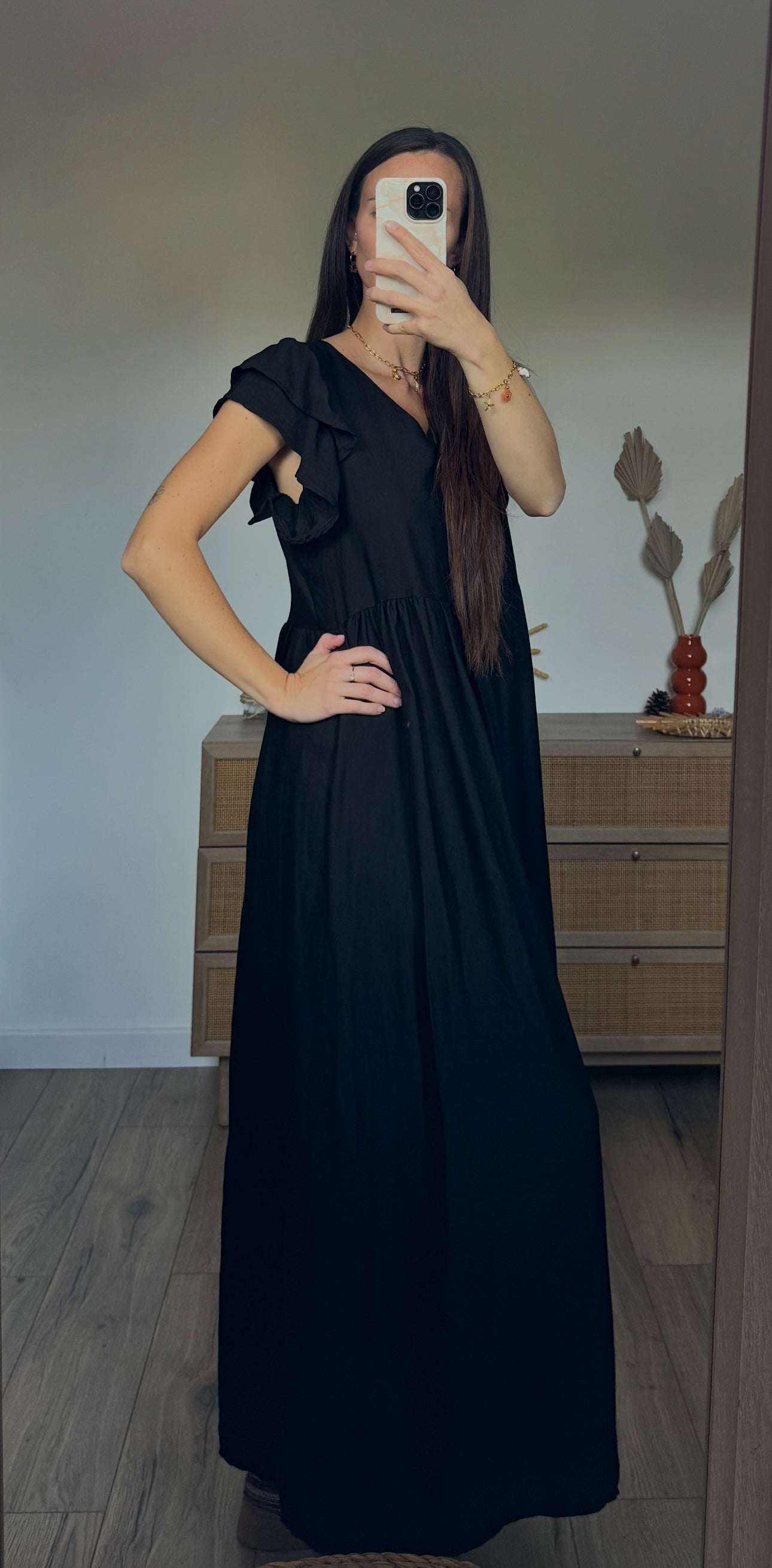 Robe longue bohème dos nu