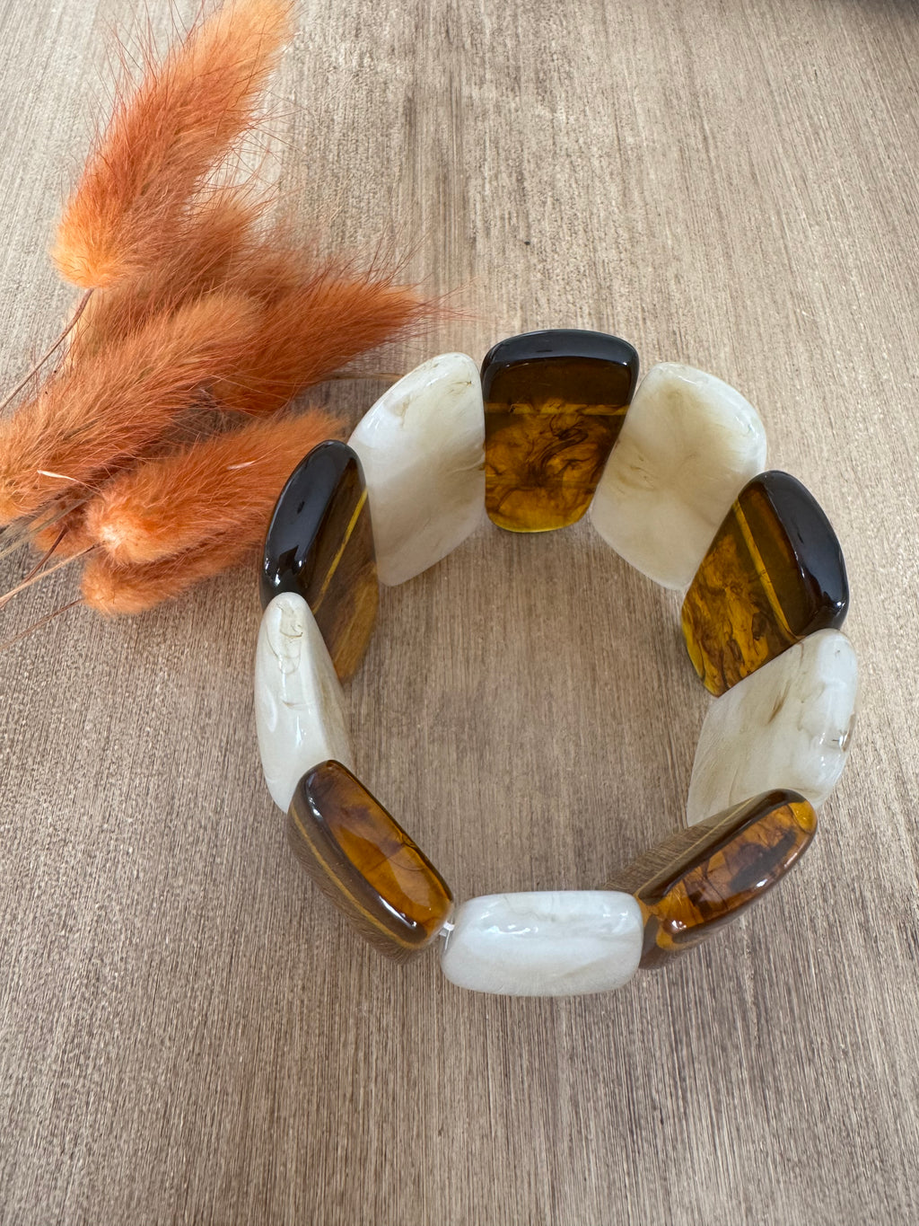 Bracelet tendance en résine