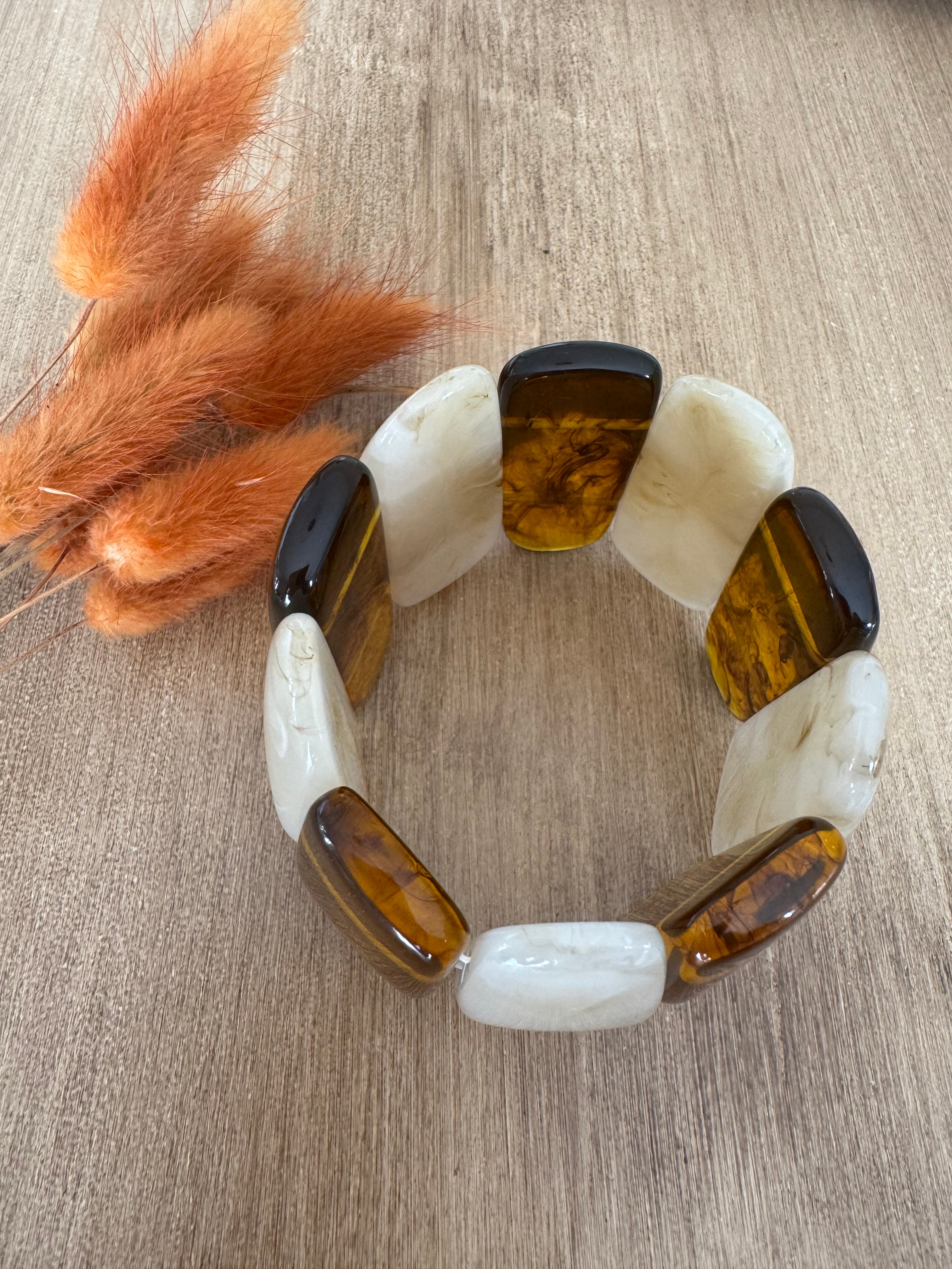 Bracelet tendance en résine