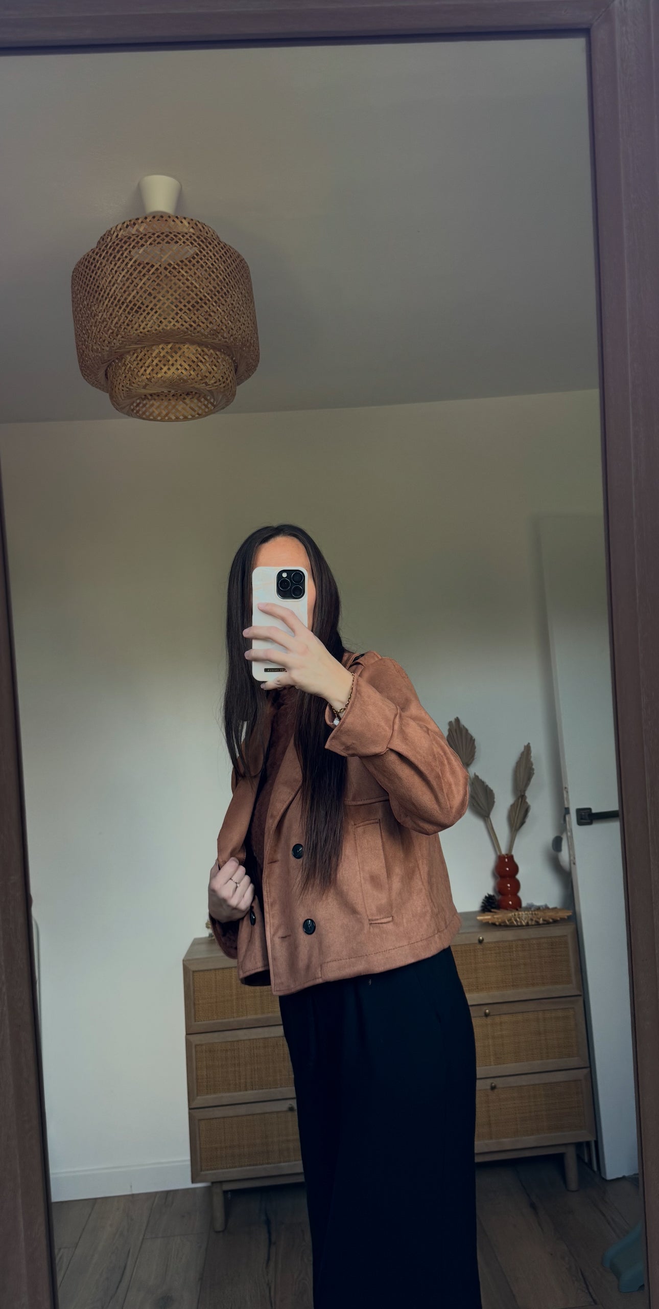 Veste imitation daim