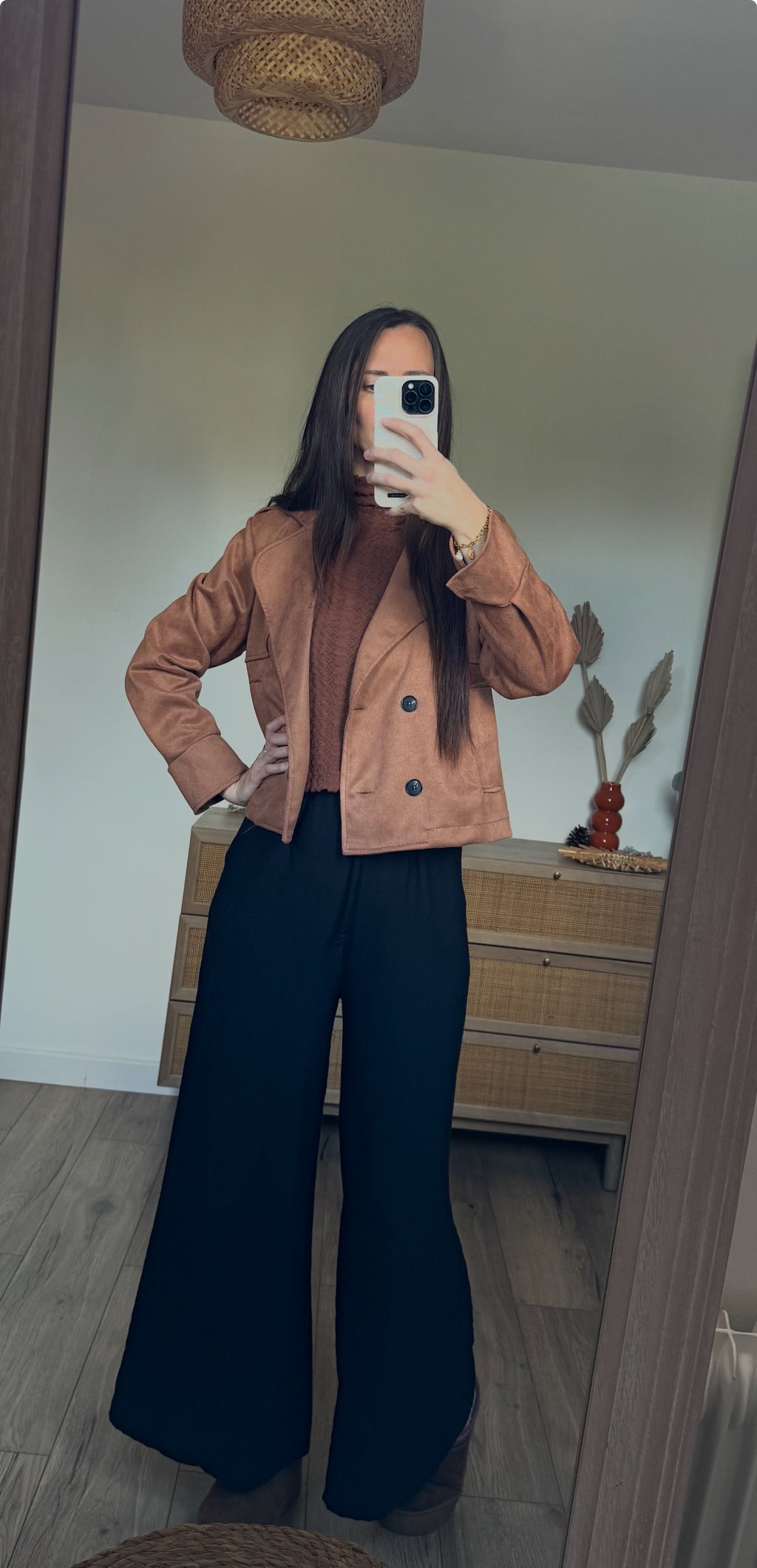 Veste imitation daim