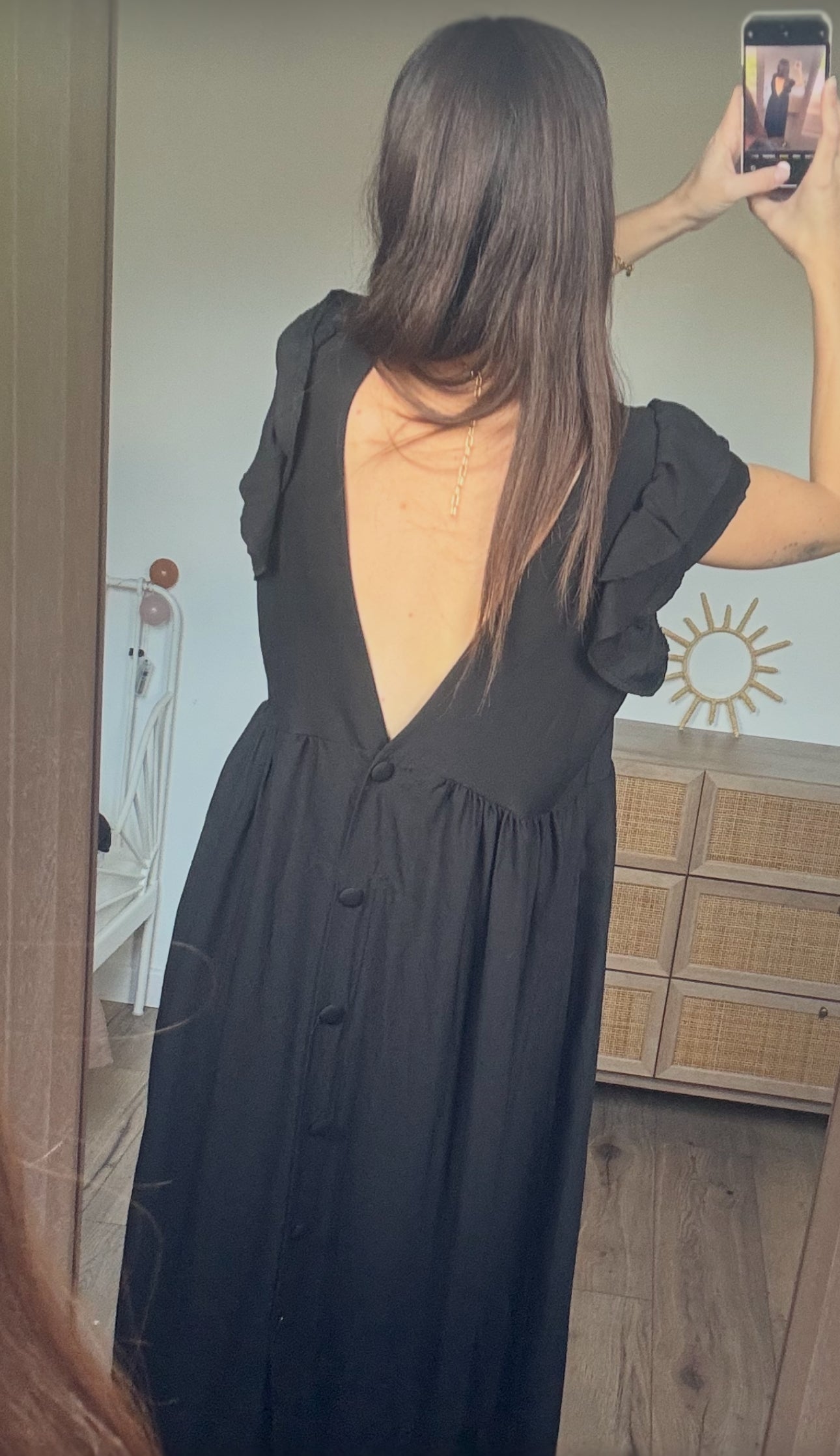 Robe longue bohème dos nu