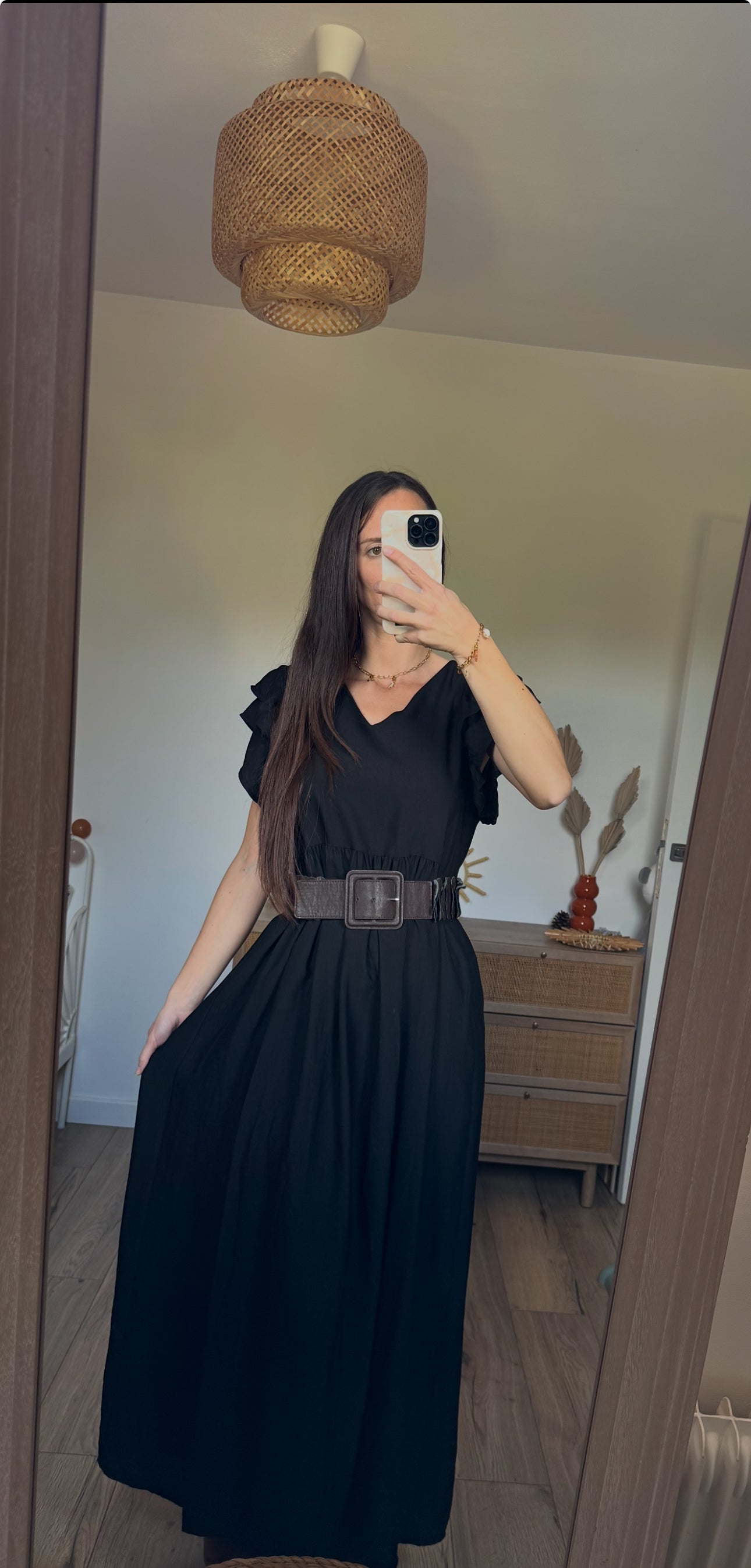 Robe longue bohème dos nu