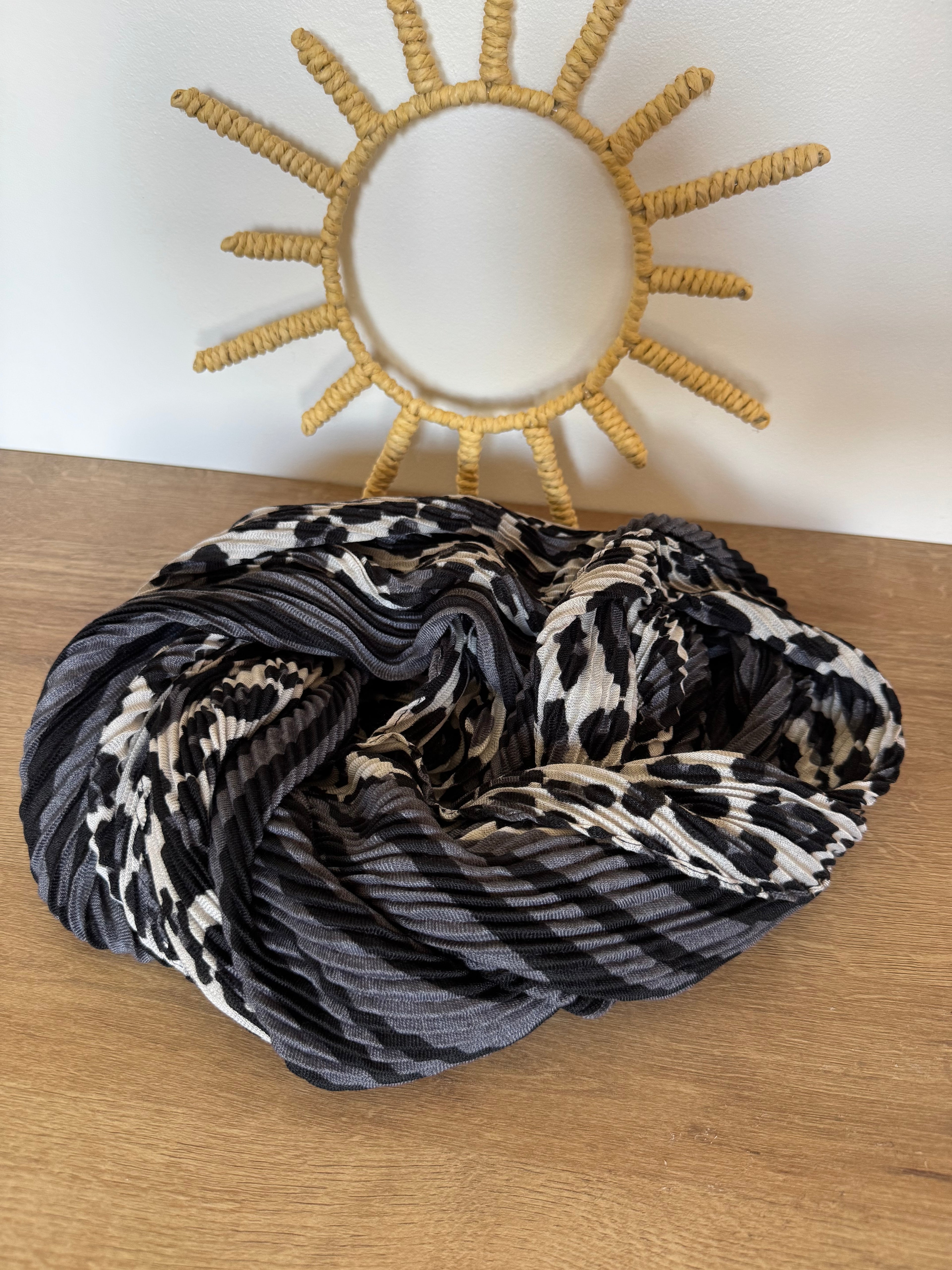 Écharpe gaufrée motif Léopard