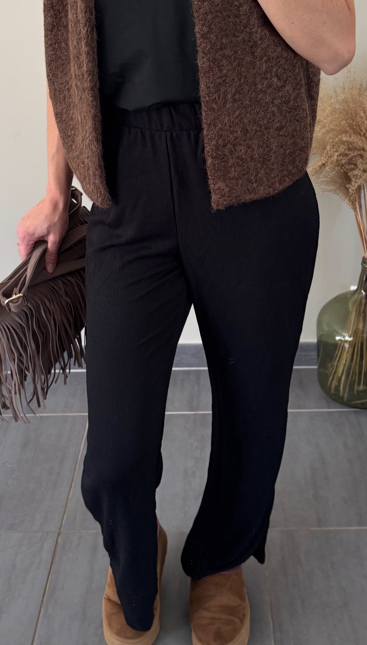 Pantalon noir fluide